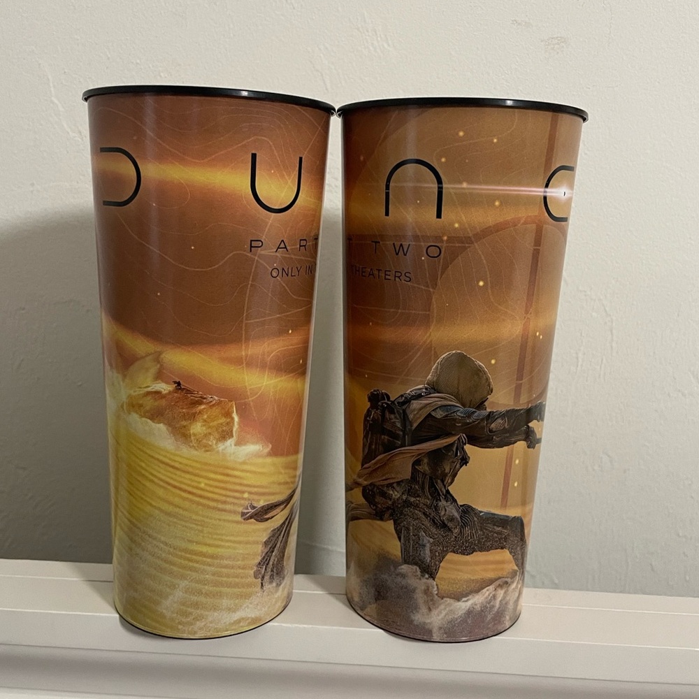 Set Of 2 Dune Part 2 Collector Cup  2024 Plastic Tumbler 44oz NO LIDS Legendary